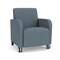 Lesro Siena Lounge Reception Guest Chair w/ Front Casters, 27 in W 29.5 in L 32.5 in H SN1101 - alternate 1
